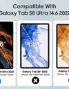 Case for Samsung Galaxy Tab S8 Ultra 14.6 In 2022(SM-X900/X906)Release with S-Pen Holder,Lightweight PC Hard Cover Magnetic Case