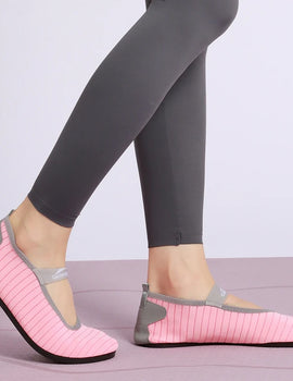 Indoor Fitness Non-slip Soft-soled Yoga Shoes Women's Rope Jumping Mute Stretching Pilates Training Shoes