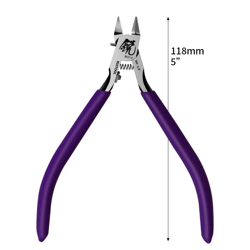 4.7 Inch Model Nippers Ultra-Thin Single-Edged Model Building Tools for Beginners to Repair and Fix Plastic Models Pliers