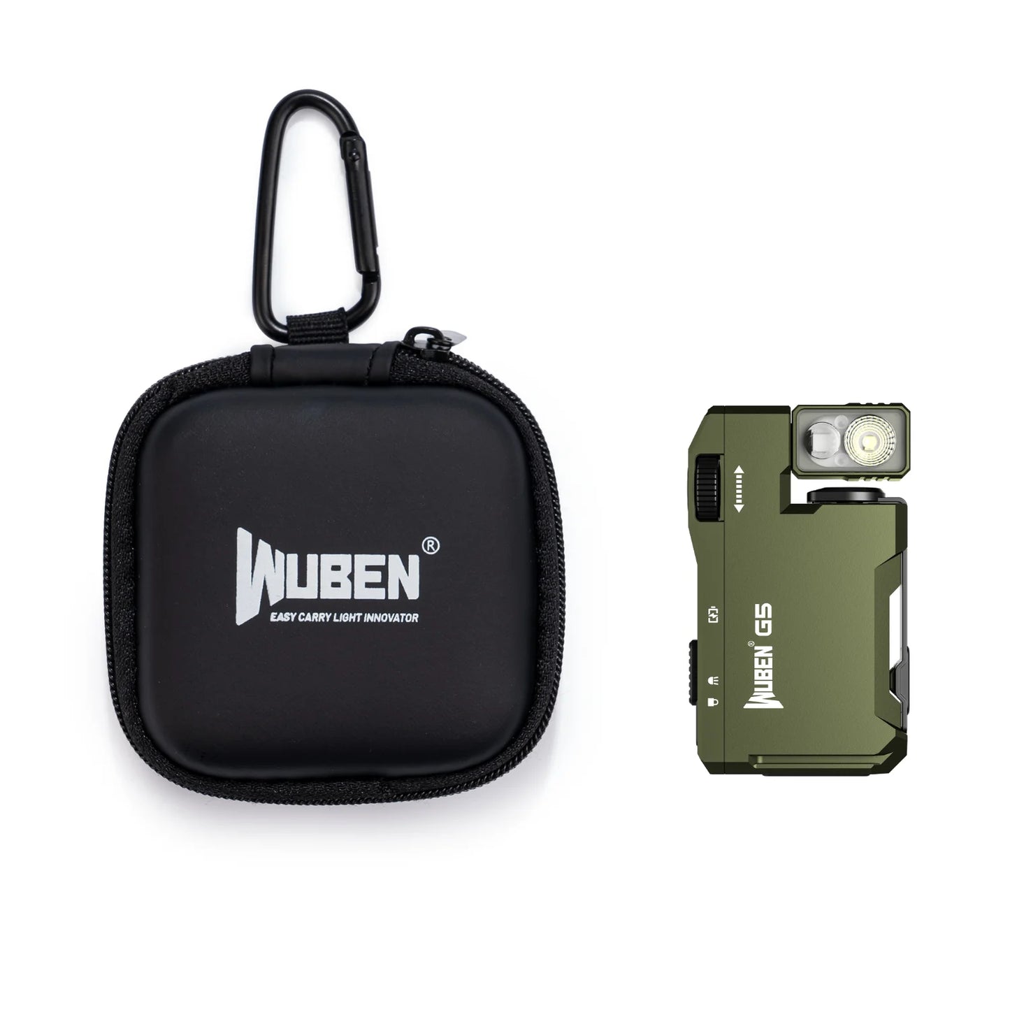 400 Lumen Rechargeable Magnetic Keychain LED Flashlight With RGB Light