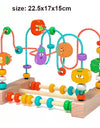 Montessori  Toys Wooden Roller Coaster Bead Maze Abacus Math Toys  Early Educational Toys for  1-3 Years