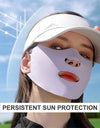 Ice Silk Sunscreen Mask Female Breathable Thin Section Hanging Ear Type Sports Sunshade