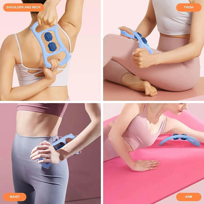 Round Massager Roller for Waist Abdominal Muscles Ring Leg Clip Stovepipe To Clear The Meridian Portable Cellulite Massage Tools