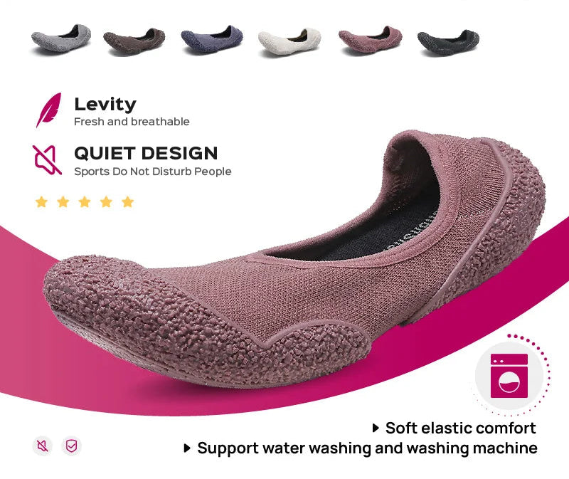 Indoor sports shoes, fitness jumping shoes, yoga Pilates, lightweight and breathable thin soled shoes