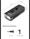 3000LM Bike Light 10000mAH Flashlight High-Low Beam Bicycle Front Light Powerbank Waterproof MTB Road Cycling Headlight