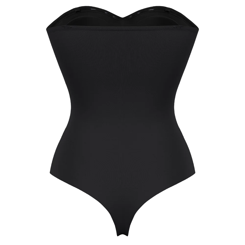 Strapless Thong Bodysuit for Women – Plus Size Tummy Control Shapewear