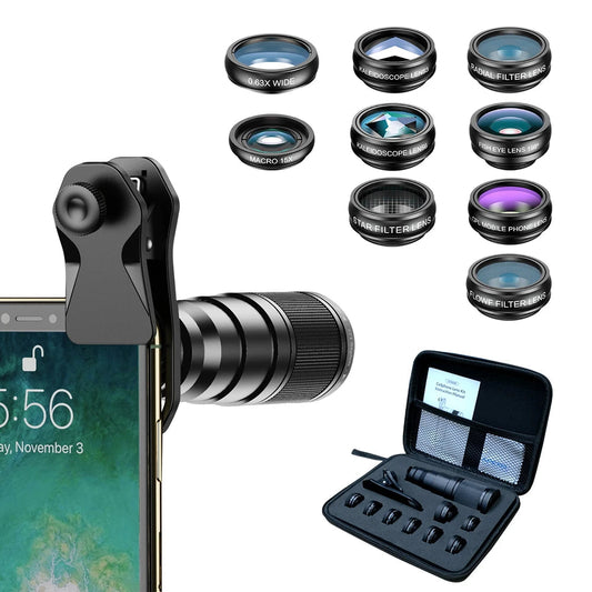 22X Telephoto 10 in 1 Smartphone Camera Lens Kit