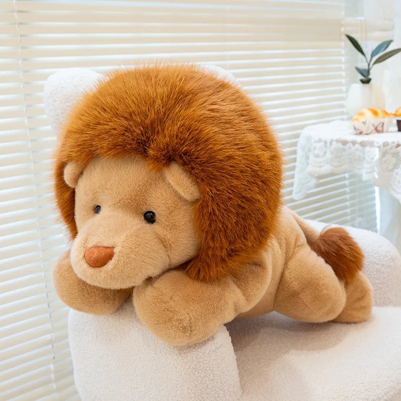 Mighty Lion Plush Stuffed Animal Sitting Lion Pillow