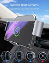 Dual Coil Fold Screen Car Wireless Charger For Samsung Galaxy Z 4 3 Fold Flip iPhone 15 14 Fast Phone Charging Vent Mount Holder