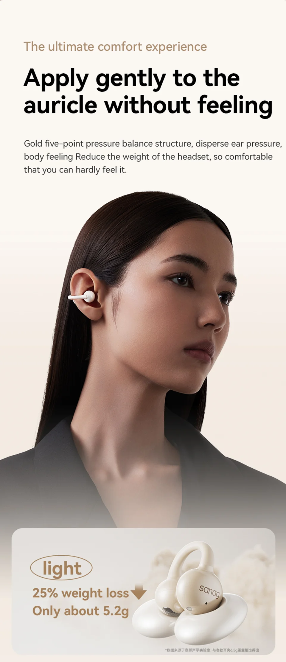 Z60S Ear Clip Earphones Wireless Audífonos Bluetooth Headphones APP Touch Control Sports Flash-sale Chioce Headset