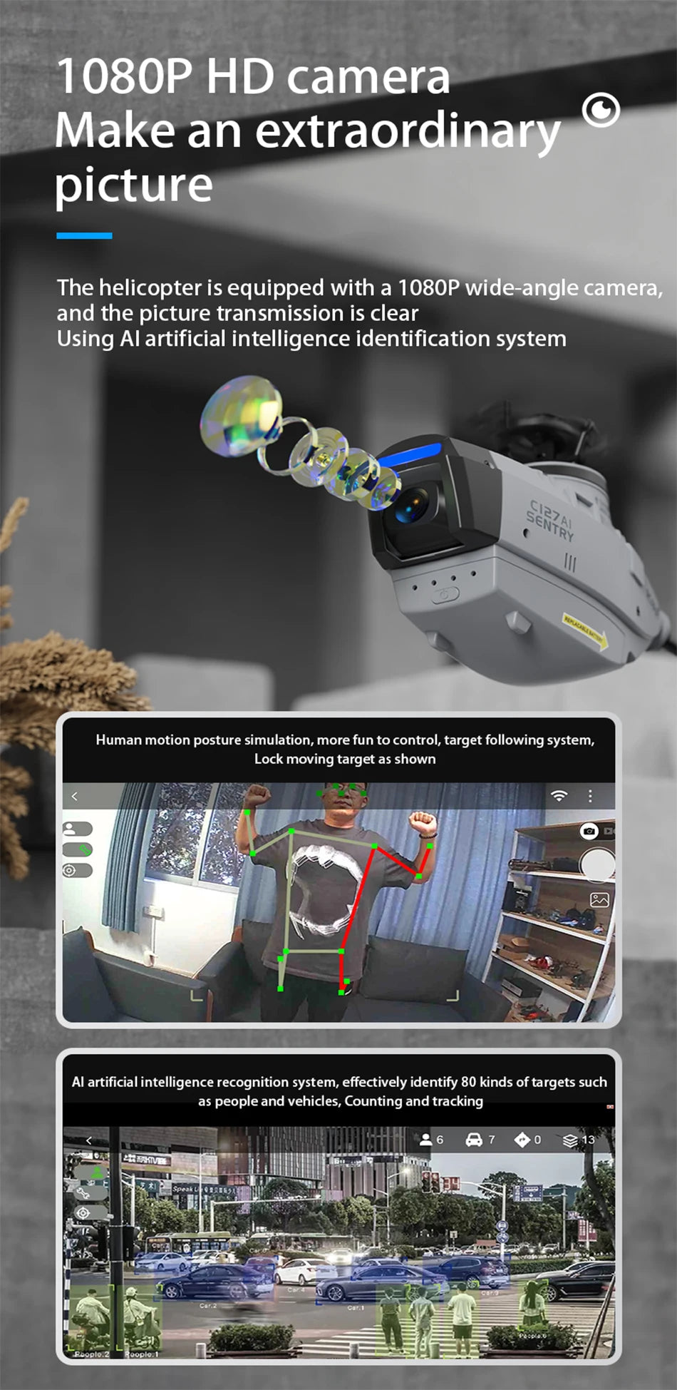 RC ERA C127AI C127 C128 2.4G 6-Axis Gyro Stabilized Flybarless Professional RC Helicopter 4ch Remote Control Aicraft for Adult