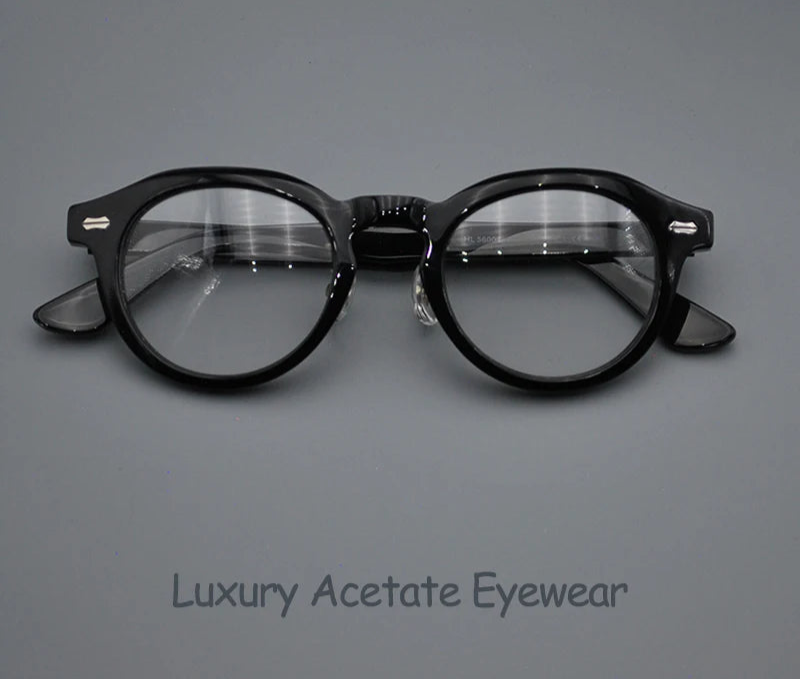 Retro Round Spectacle Luxury Acetate Eyewear Small Size Eyeglasses Optical Prescription Frames