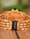 Wood Watch Calendar Multifunctional Fashion Wrist Quartz Customizable Engraving
