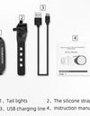 Bicycle Rear Light 500mAH USB Rechargable LED Lamp Bike Tail Light Safety Warning Seatpost Riding Cycling Taillight