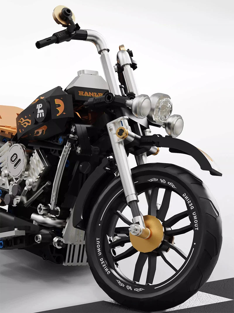 1:8 City Speed Racing Motorcycle Building Set DIY Bricks Model Kit for Adults STEM Buiding Blocks Toys Gifts 426pcs