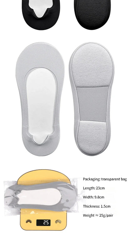 Women Boat Sock Plantar Fasciitis Shoes Insole Socks Insoles for Feet Shock Absorbing Shoe Sole Invisible Non slip Shoe pads