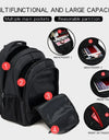 Blue Red School Outdoor Waterproof Daily Use Student Backpack Bag 17 inch