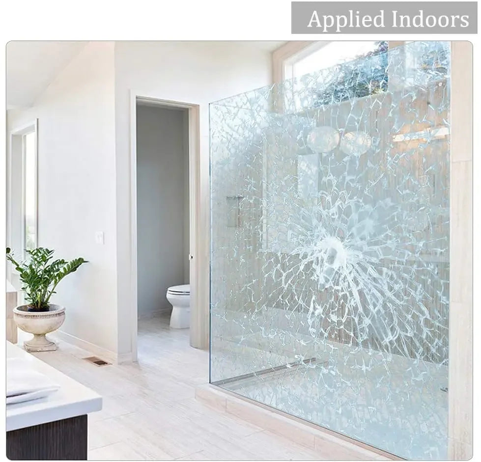 3 Metre Clear Safety & Security Window Film Anti Shatter Glass Protection Sticker Transparent Explosion-Proof Film Self-Adhesive