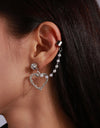 Simple Tiny Heart Clip Earrings for Women Romantic Heart Earring Ear Cuff Trendy Jewelry