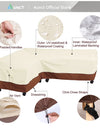 L Shape Corner Outdoor Sofa Cover Waterproof Rattan Corner Furniture Cover V Shape Sofa Table Chair Protective Dust Covers