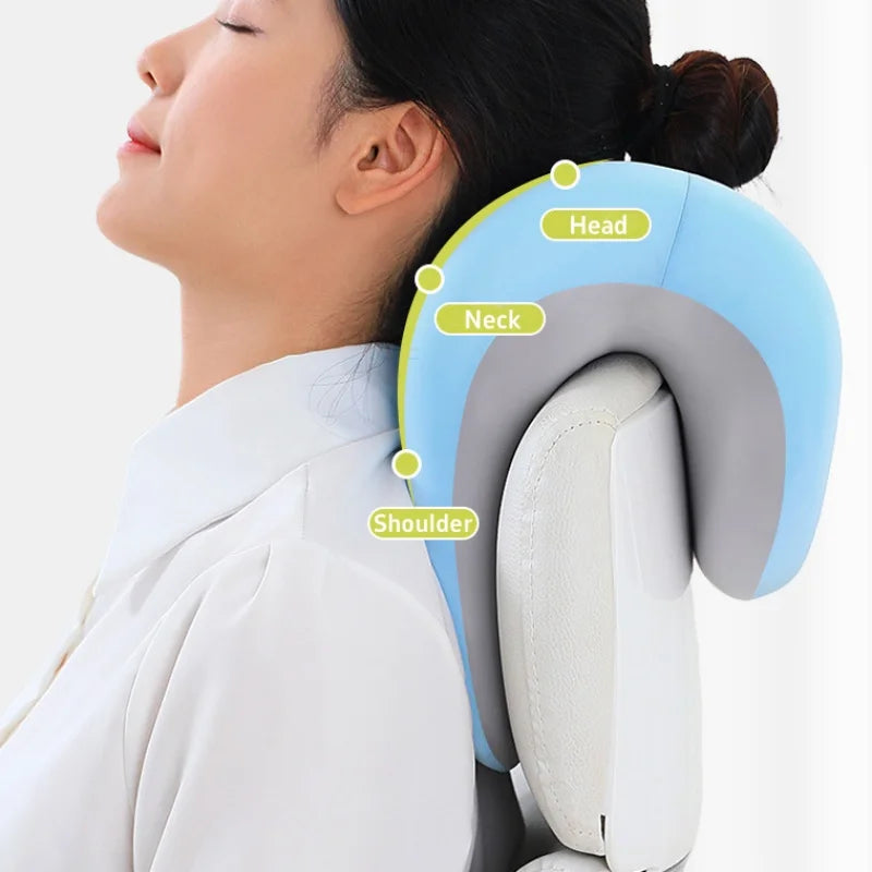 Ergonomic Nap Pillow Memory Foam Throw Pillow Chair Back Heightened Cushion Neck Support Face Down Sleeping Pillows