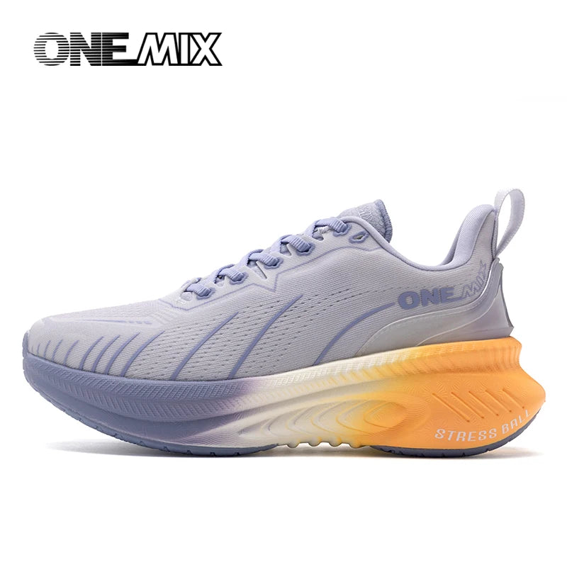 Cushioning Running Shoes For Men Suitable Heavy Runners Lace Up Sports Women Non-slip Outdoor Athletic Male Sneakers