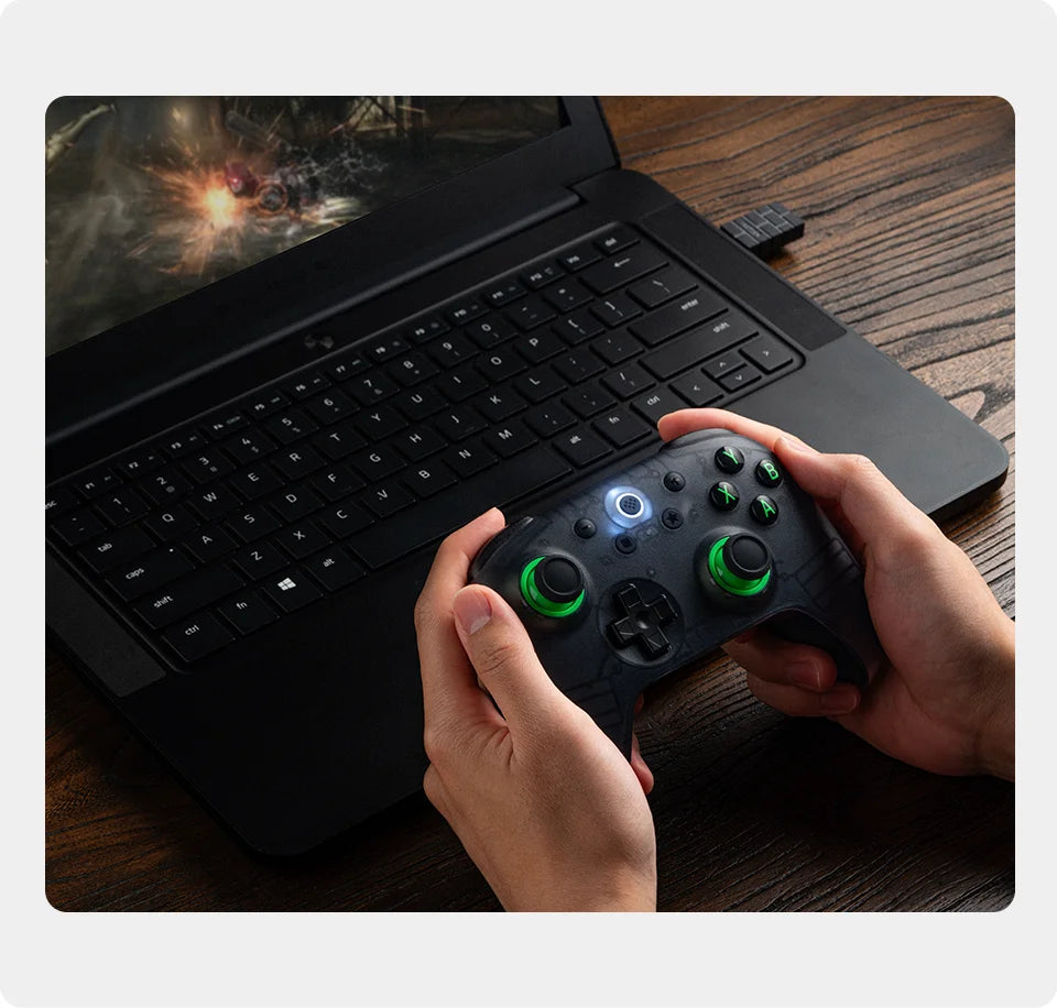 Wireless Gaming Controller with Hall Effect Joysticks and Triggers for PC and Android