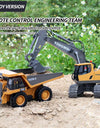 RC Remote Control Toys Cars Excavator Bulldozer Dump Truck 2.4G High Tech Vehicle Engineering Cars Model For Boys Birthday Gifts