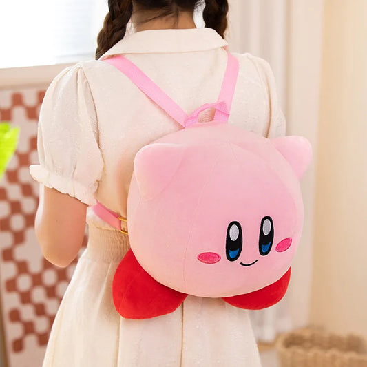 Kawaii Kirby Plush Backpack Soft Shoulder Bag
