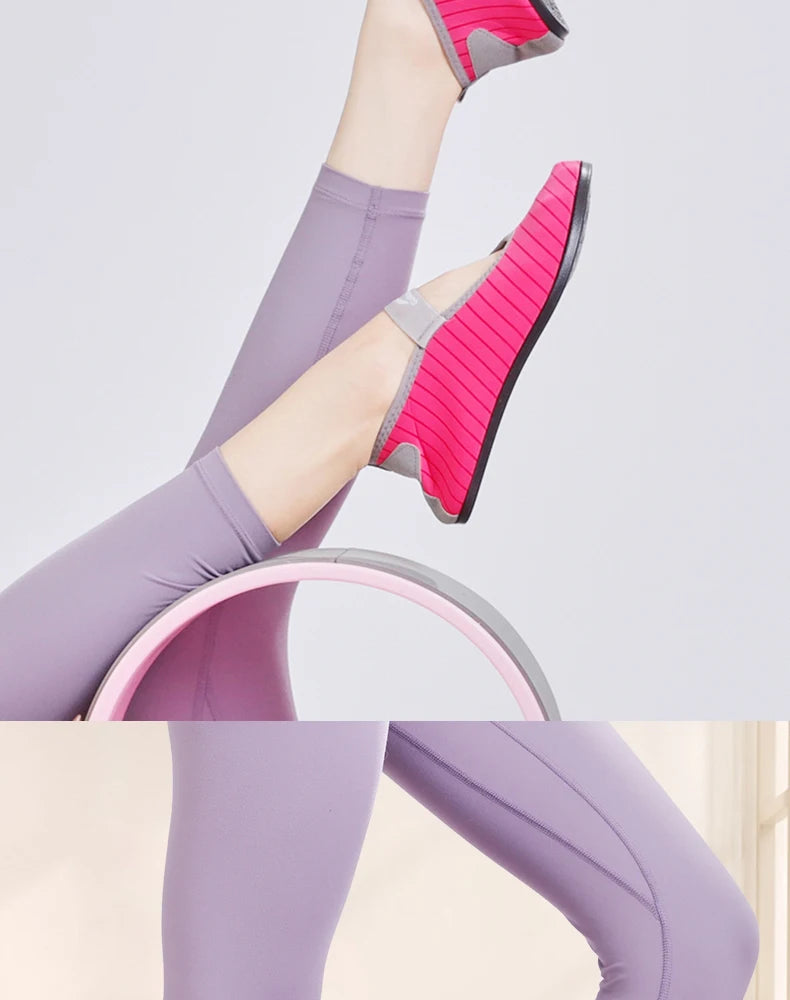 Indoor Fitness Non-slip Soft-soled Yoga Shoes Women's Rope Jumping Mute Stretching Pilates Training Shoes