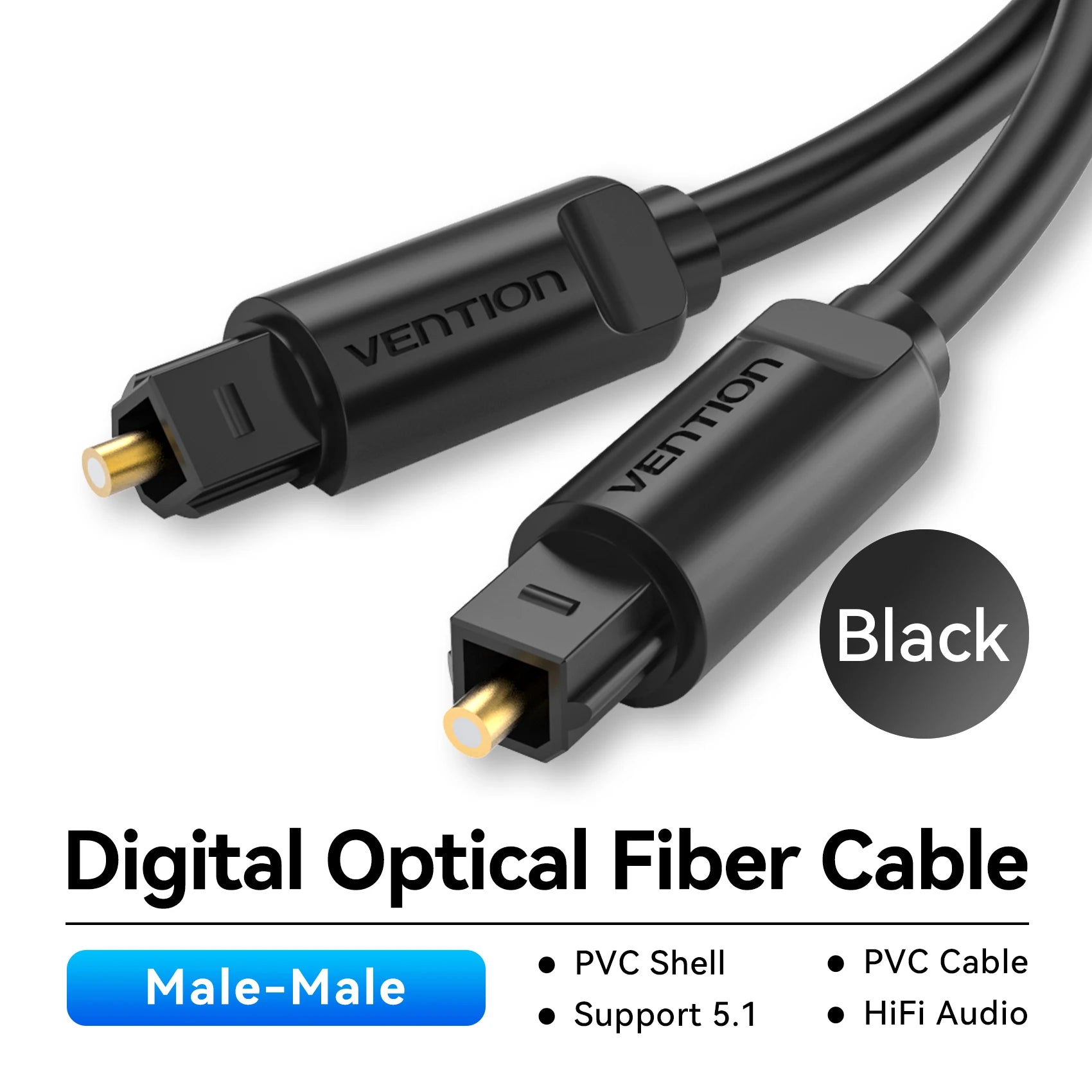 Digital Optical Audio Cable Toslink SPDIF Coaxial Cable 1m 2m for Amplifiers Blu-ray Xbox 360 PS4 Soundbar Fiber Cable