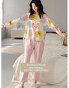 Women’s Cute Lazy Style Cotton Pajama Set – Soft, Loose Long Sleeves & Pants