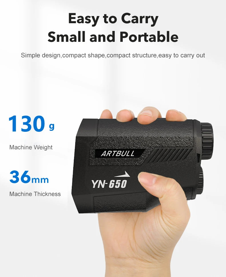 6X Golf Laser Rangefinder 1000m With Slope Adjustment And Flag Lock