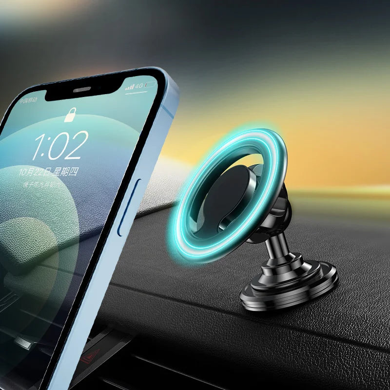 Car Phone Holder Stand Car Mount Support Mobile Bracket in Car For Macsafe iPhone 15 14 13 12 Samsung Xiaomi