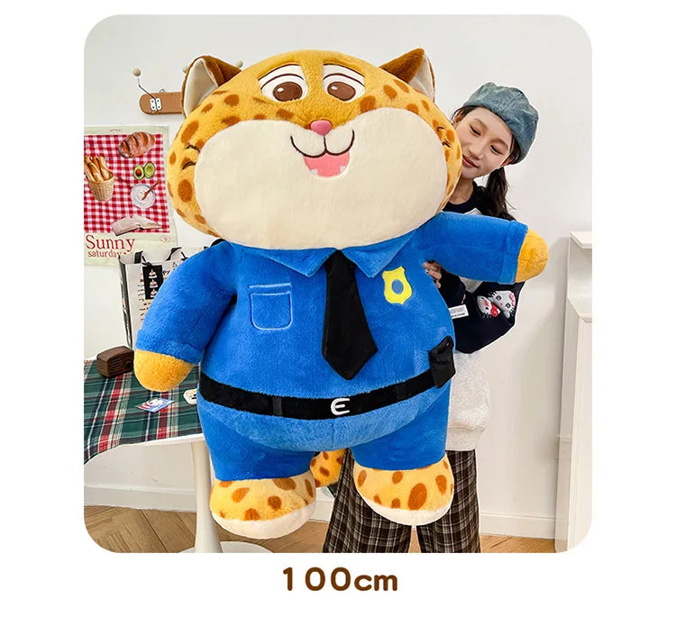 Hot 60cm Cute Kawaii Clawhauser Plush Toy Zootopia Stuffed Doll Soft Pillow Kids Birthday Xmas Gift Soft Animal Doll Play