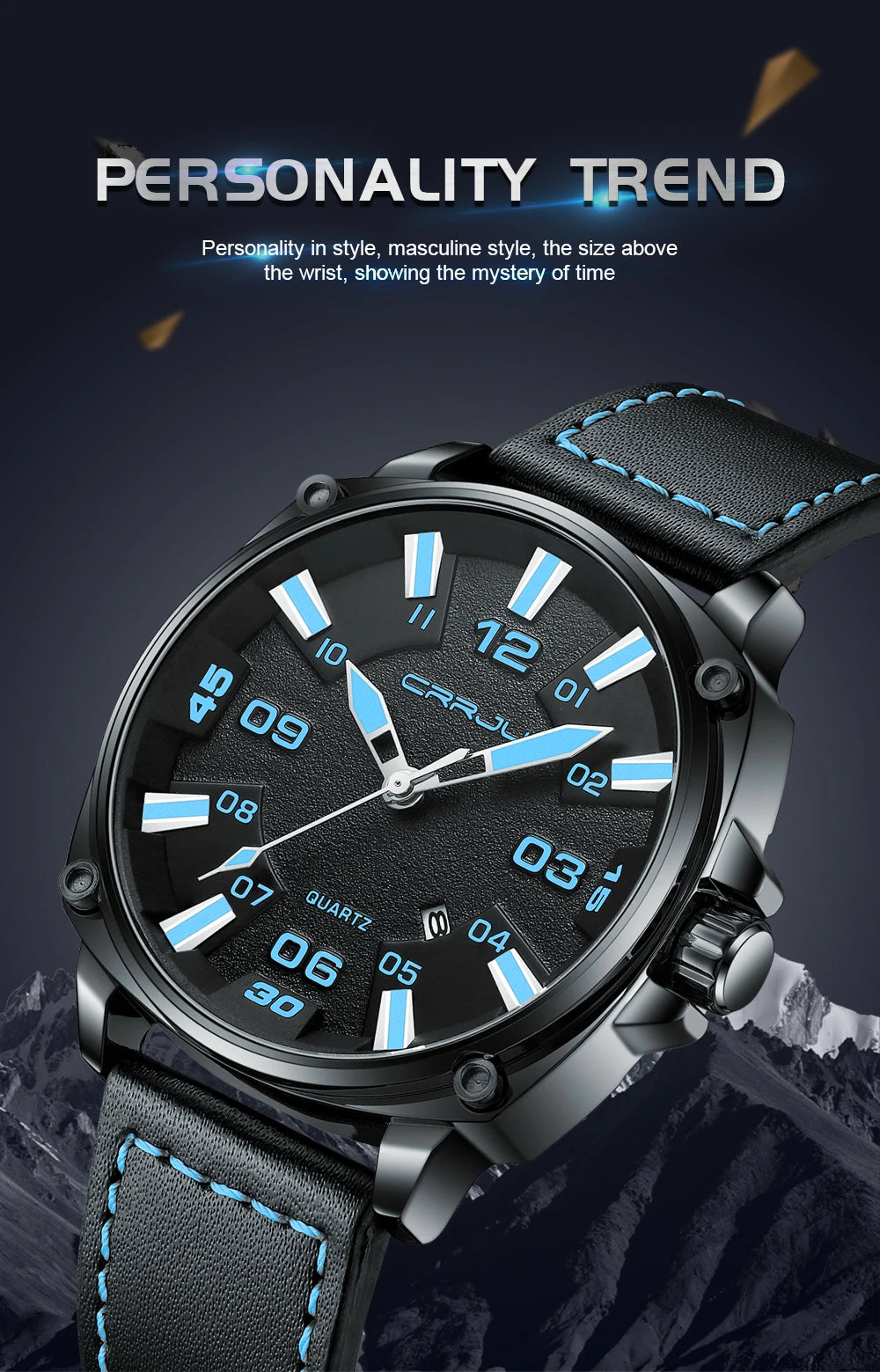 Simple Fashion Thin Date Wristwatches Male Luxury Design Breathable Leather Watches Men's Quartz Clock
