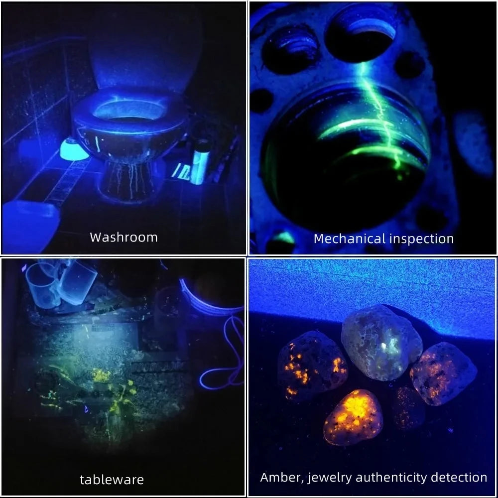 365nm UV Blacklight Rechargeable Flashlight