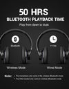A10 Bluetooth 5.4 Headphones Hybrid Active Noise Cancelling With Hi-Res Audio Over Ear Wireless Headset ANC With 5-Mic