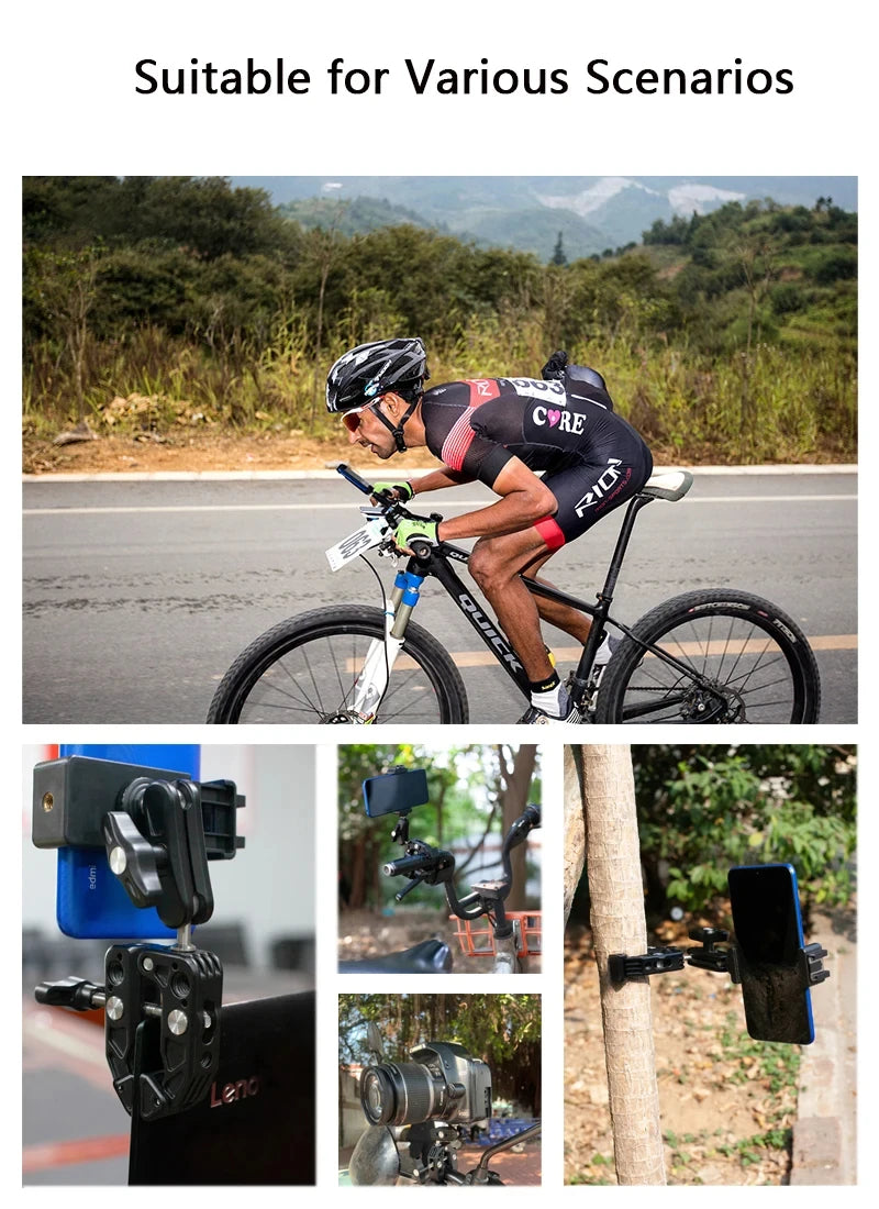 Action Camera Bicycle Motorcycle Handlebar Mount Selfie Stick Bracket