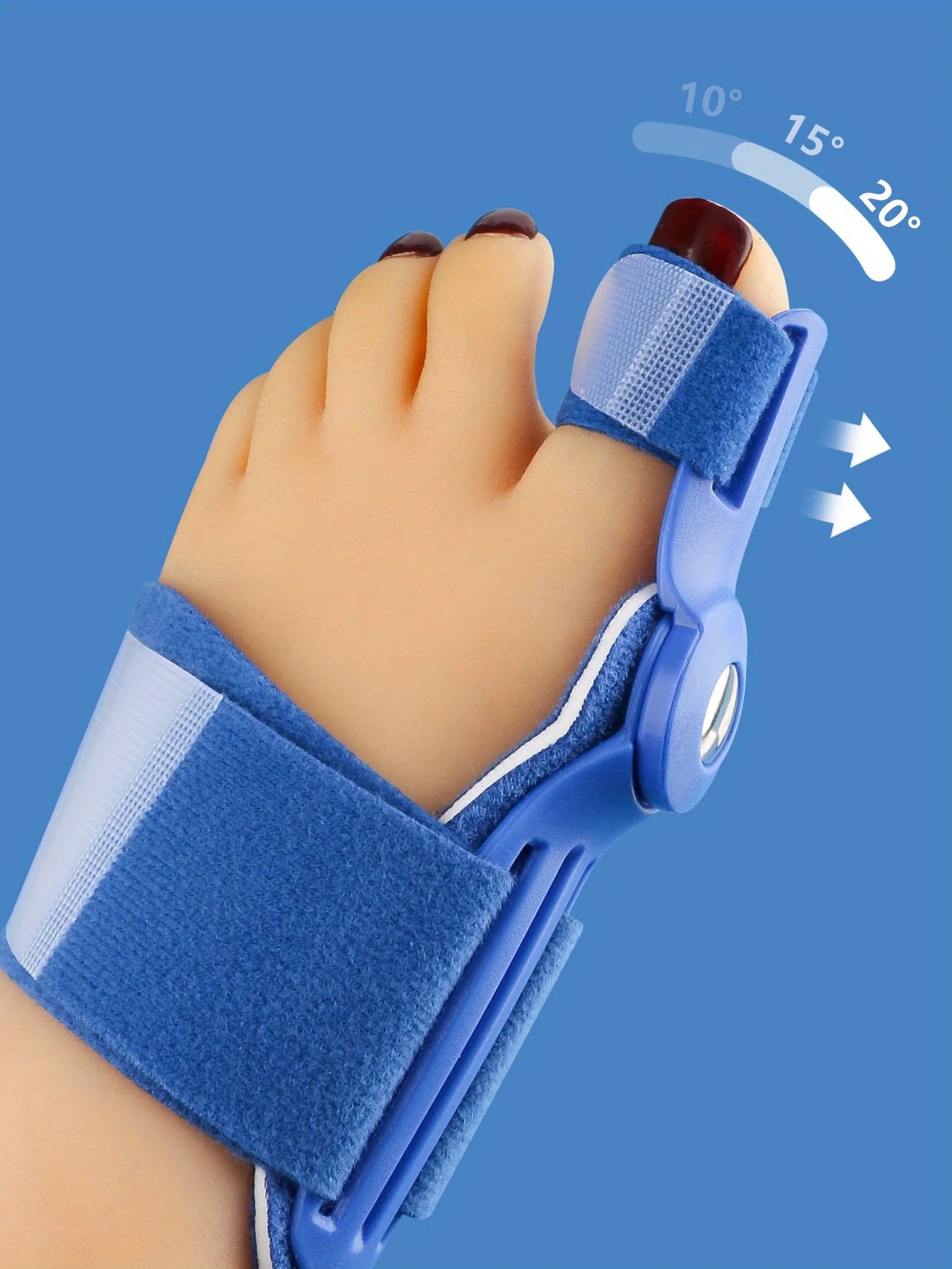 1pc Toe Separator Feet Bone Thumb Adjuster Pedicure Supplies Foot Care Tool Only Fit Night Use Long-term Use Replace Regularly