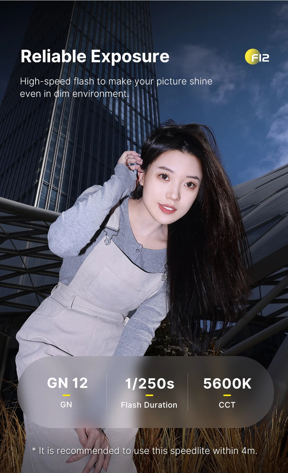 Mini Camera Flash Speedlite GN12 LCD Standard Hot Shoe Mount for Sony Canon Nikon Panasonic Olympus DSLR Camera