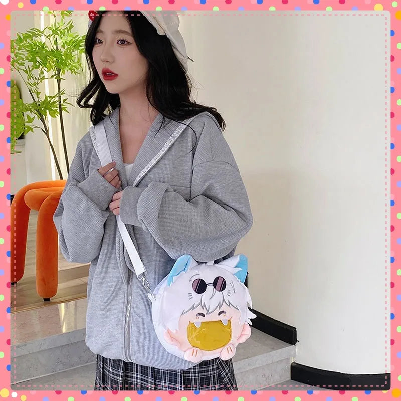 Anime Character Plush Itabag Backpack Soft Crossbody Bag