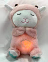 Baby Plush Doll Breathing Bear Newborn Soothing Sleep Playmate Otter Toy Kids Music Sleeping Companion Sound Light Doll Toy Gift