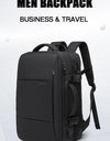 Expandable Men's Backpack Waterproof 17.3 in Laptop Backpack Man Large Capacity Hiking Travel Bag Male Backpacks