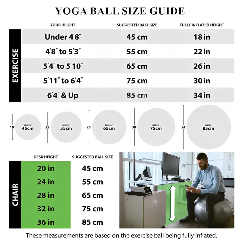 45CM-95CM Yoga Pilates Soft Big Ball Gym For Fitness Workout Exercise Balls Thickened Explosion-Proof Home Pvc Equipment