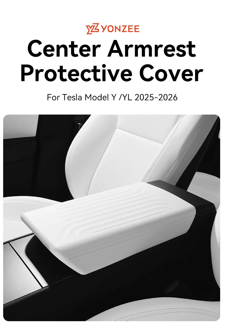 TPE Armrest Cover for Tesla Model Y Juniper Model YL and Model 3 Highland Center Console Protector