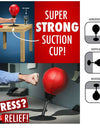 Stress Buster Desktop Punching Bag With Suctions PU Inflatable Stress Relief Boxing Ball Muay Tai MMA Exercise Sports Equipment