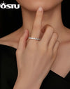 1ct D VVS1 Diamond Cut Ring For Women 925 Sterling Silver Rings 18K Gold