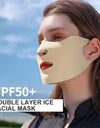 Ice Silk Sunscreen Mask Female Breathable Thin Section Hanging Ear Type Sports Sunshade