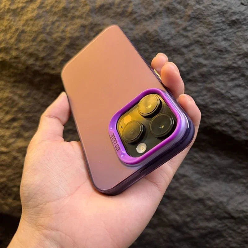 Luxury Matte Anti-drop Armour Phone Case for iPhone 17 16 15 14 Pro Max Air Lens protect Cover